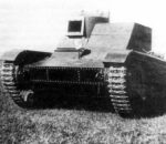 МХТ-1 на испытательном полигоне. Пулемет в башне демонтирован