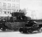 Т-27 на параде на фоне тяжелого танка Т-35