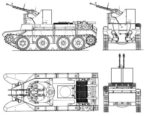 Бт-7 ЗСУ чертеж